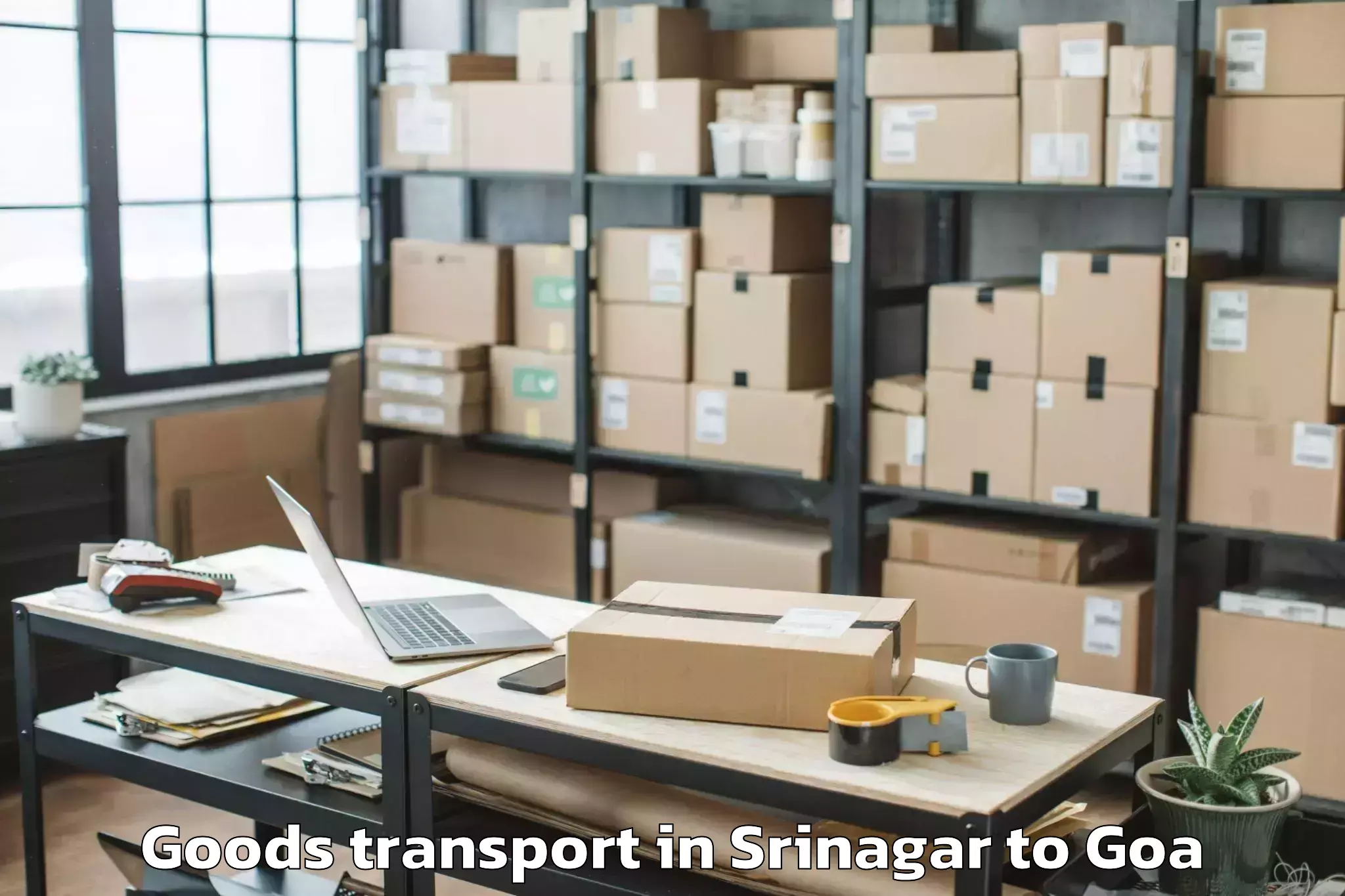 Comprehensive Srinagar to Colovale Goods Transport